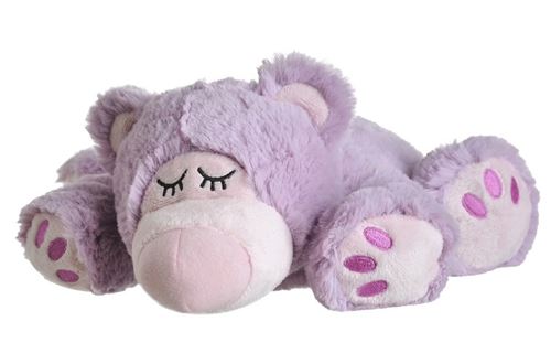 Warmies ours en peluche chaud 32 cm violet