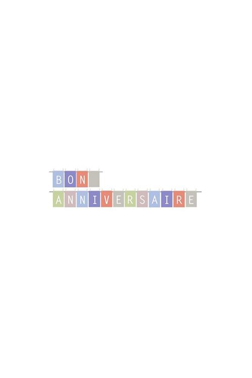 Guirlande Bon Anniversaire 6m 16 Fanions 32 Clips - Multicolores