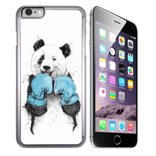 Coque pour iPhone 6 Plus et iPhone 6S Plus panda boxe