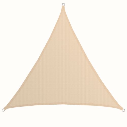 AMANKA Voile d'ombrage XXL 5x5x5m toile triangulaire de jardin pour faire ombre en PE-HD respirant p