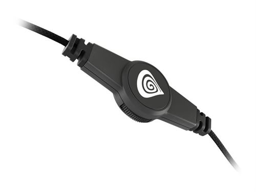 Natec Genesis Argon 200 - Koptelefoon - over oor - met bekabeling - 3,5 mm-stekker - rood