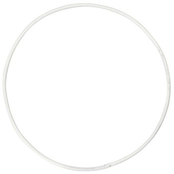 Creative anneau métallique 2 mm blanc 10 cm 10 cm 10 pièces - 1