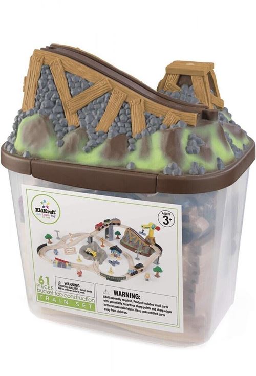 KidKraft - Bucket Top Construction Train Set