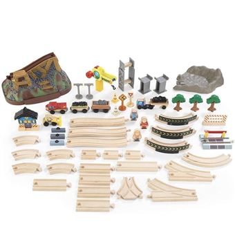 KidKraft Bucket Top Construction Train Set Circuit trains