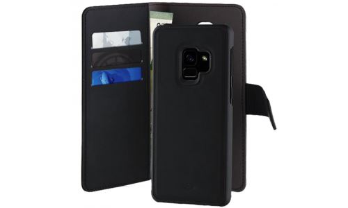 Etui Samsung Galaxy S9+ G965 Folio Puro noir avec magnet détachable