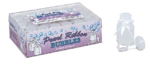 24 bulleurs à savon en bouteille avec ruban - 18 ml