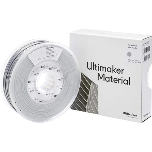 Cartouche pour imprimante - Ultimaker PLA Argent 750g - Bobine PLA 2.85mm pour imprimante 3D Ultimaker