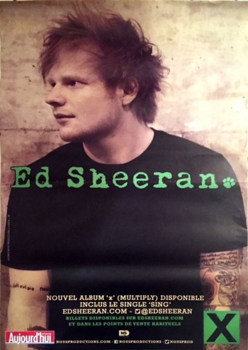 Ed Sheeran - 80x120 cm - AFFICHE / POSTER