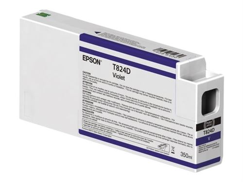 Epson T824D - 350 ml - violet - original - cartouche d'encre - pour SureColor SC-P7000 SC-P7000V SC-P9000 SC-P9000V