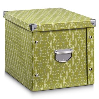 Zeller 17574 Boite De Rangement Blue Stripes Carton Decor Env 33 X 33 5 X 32 Cm Pistache 27 5 X 36 X 26 5 Cm Achat Prix Fnac