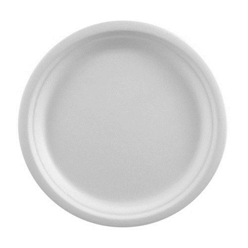 50, Teller Zuckerrohr pure ungeteilt Ø 23 cm Blanc Bio · 2 cm