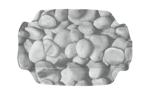 Kleine Wolke 4387189008 Stepstone Repose-Tête de Bain PVC Gris 32 x 22 cm