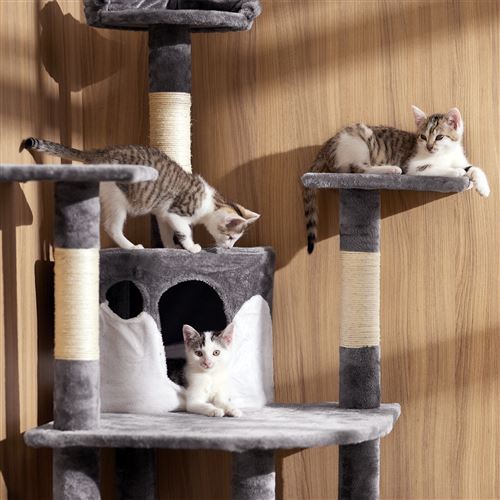 Tectake Arbre A Chat Fippi 1 Cm Blanc Rouge Bordeaux Paniers Et Mobilier Pour Chat Achat Prix Fnac