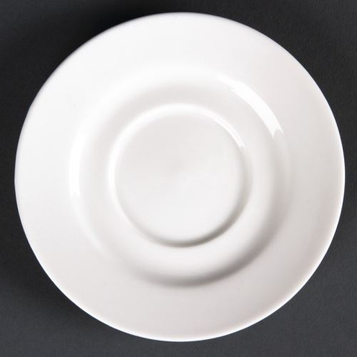 Soucoupes rondes en porcelaine fine 110mm lumina