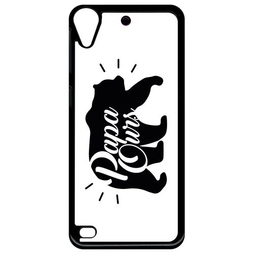 Coque htc desire 630 papa ours fond blanc