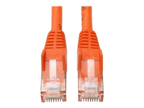 Tripp Lite 7ft Cat6 Gigabit Snagless Molded Patch Cable RJ45 M/M Orange 7' - cordon de raccordement - 2.1 m - orange