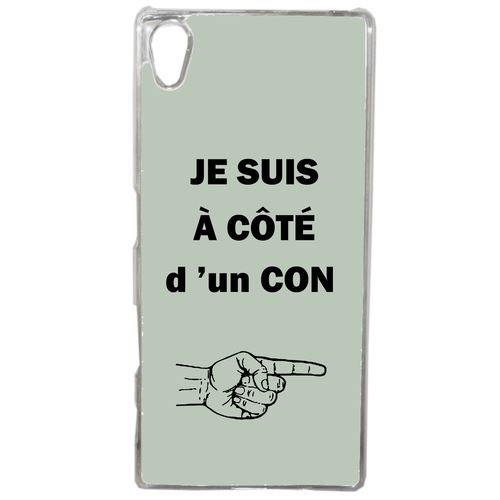 Coque Con Sur Fond Vert Pastel Compatible Sony Xperia Z4 Transparent