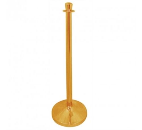 Poteau d'accueil inox laiton à tête plate