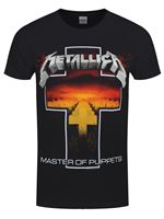 Metallica T-Shirt Master Of Puppets Cross Homme Noir