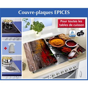 Wenko - 2 Couvre-Plaques universel - Epices - Accessoire cuisinière et  plaque de cuisson - Achat & prix