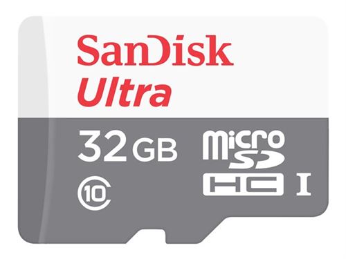 SanDisk Ultra - Carte mémoire flash (adaptateur microSDHC - SD inclus(e)) - 32 Go - Class 10 - microSDHC UHS-I
