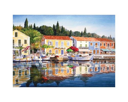 Puzzle 1000 Pièces : Grèce : Fiscardo, Art Puzzle