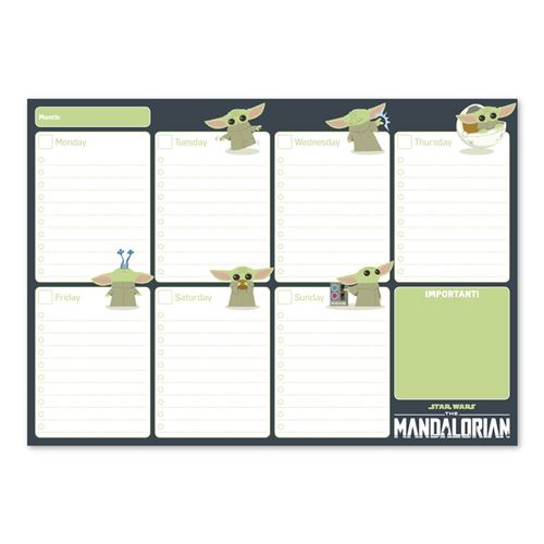 Bloc-Notes Semainier A4 The Mandalorian