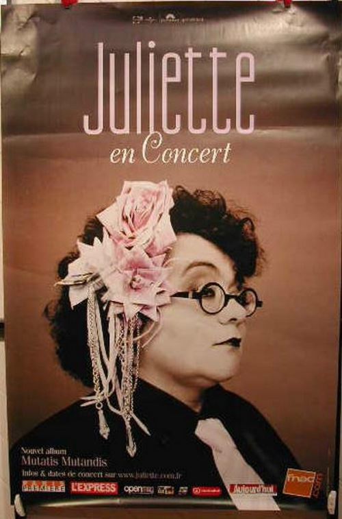 Juliette en Concert - 80x120 cm - AFFICHE / POSTER