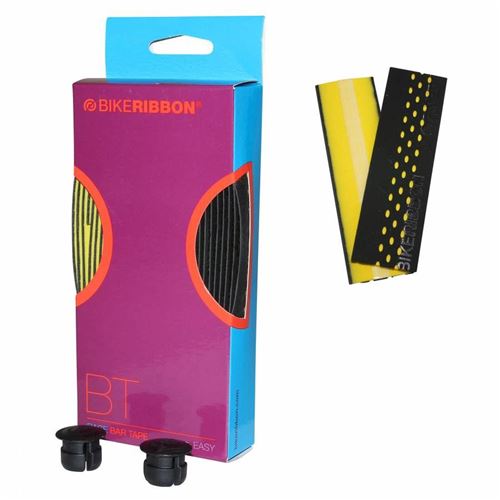Ruban de guidon bikeribbon drop noir-jaune