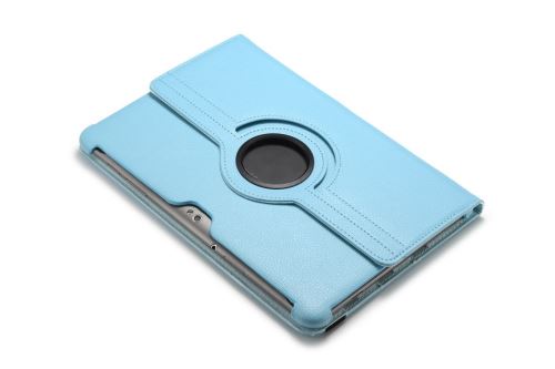 WISETONY® Etui PU cuir Coque Housse rotative 360°pour Samsung Galaxy Note N8000 10.1 - Bleu