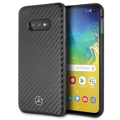 Coque pour Samsung S10e / s10 lite Mercedes carbone noir