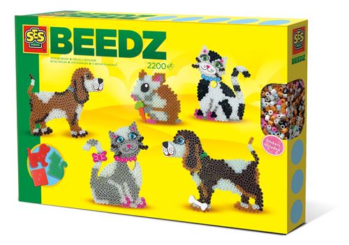 Ses Creative Multicolore Set De Perles À Repasser Beedzanimaux Domestiques Junior 2200 Pièces