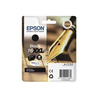 Epson 16XXL - 22 ml - XL - noir - original - blister - cartouche d'encre - pour WorkForce WF-2660DWF - 1