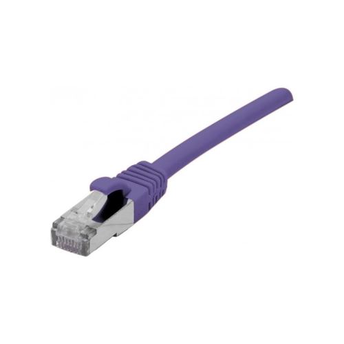 DEXLAN Cordon RJ45 catégorie 6A S/FTP LSOH snagless violet - 1 m