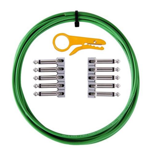 Lava Cable Tightrope Solder Free Kit 10 vert, coudé
