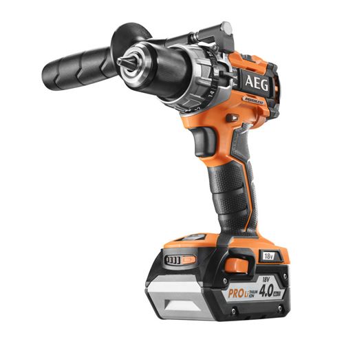 Aeg Perceuse à Percussion Compacte Brushless 18 V Li-Ion 4.0 Ah 65 Nm 2 Vitesses Bsb18C2Bl Li-