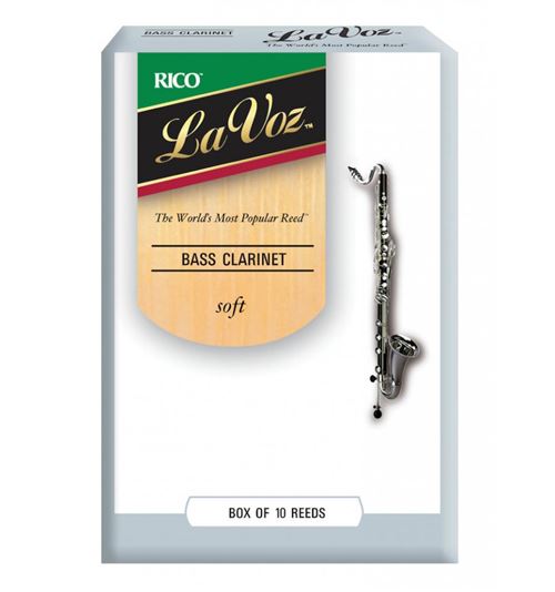 D'Addario REC10SF - Anches La Voz clarinette basse, force Soft, boîte de 10