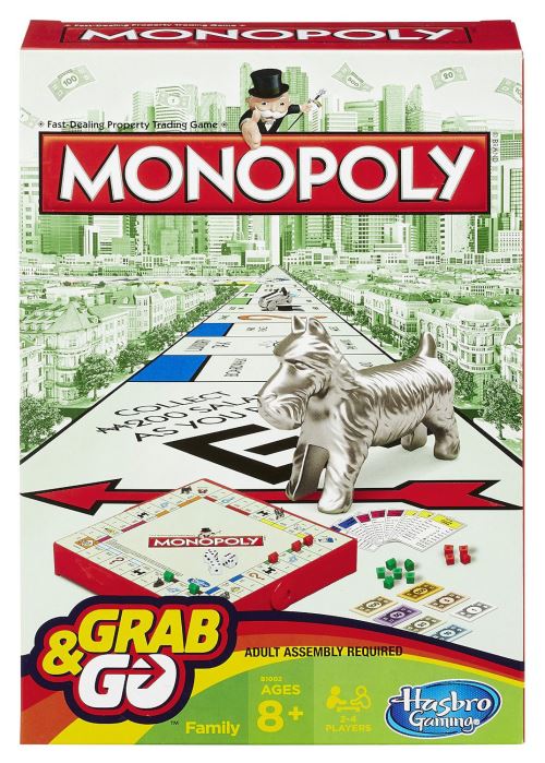 Monopoly Grab & Go Game (Version Anglaise)