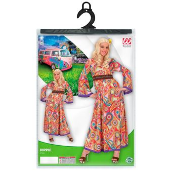 Deguisement Hippie Woodstock Robe Longue Femme Xl Multicolore 7622l W Widmann Milano Party Fashion XL 7622L W WIDMANN MILANO Party Fashion Deguisement adulte a la Fnac