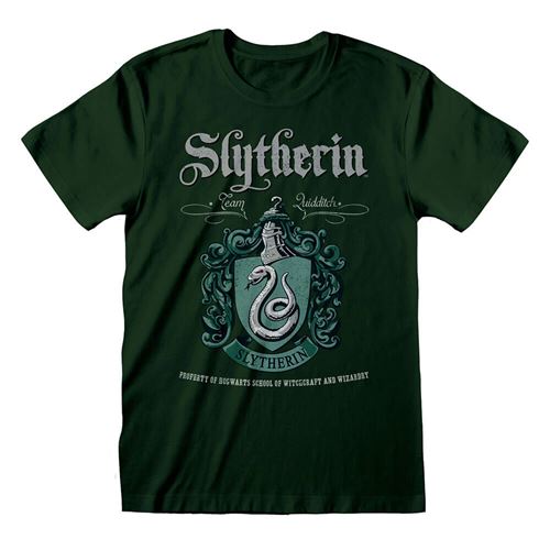 Harry Potter Serpentard Crest Green T-Shirt pour homme: X Large