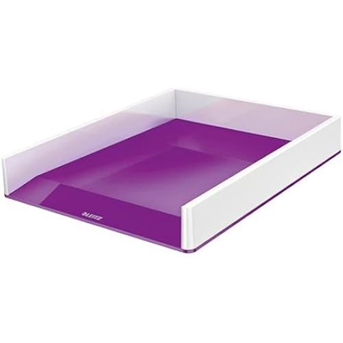 Leitz Violet Corbeille À Courrier - Wow Dual - Format A4 & C4 - Design Moderne - Image 1