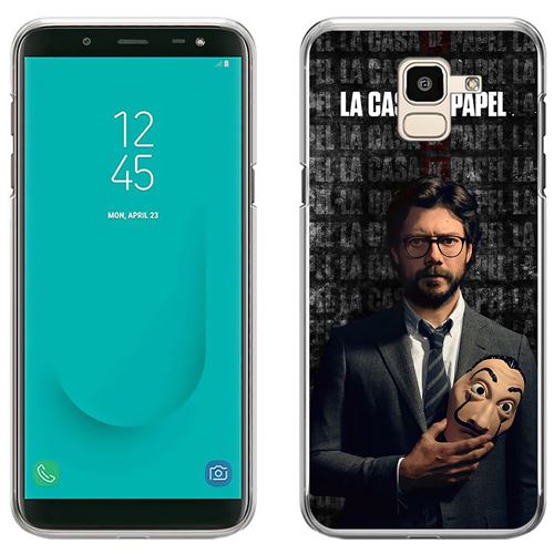 Coque pour Samsung Galaxy J6 -  La Casa De Papel - Professeur Masque