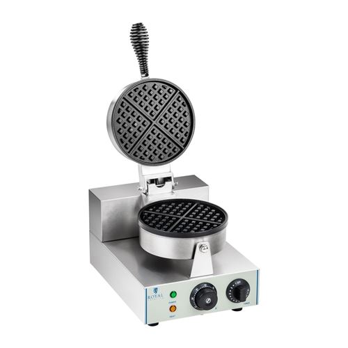 Gaufrier professionnel Téflon rond puissance 1 x 1 300 watts