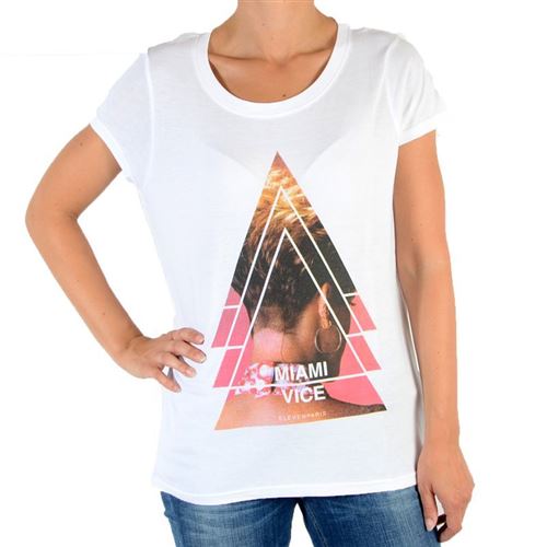 Tee shirt eleven paris miami w blanc