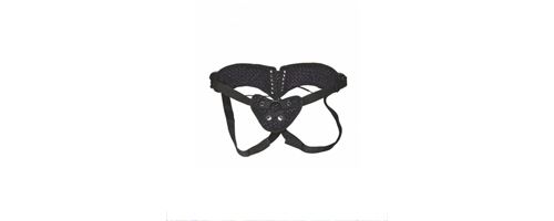 Harnais en velours et corset associé