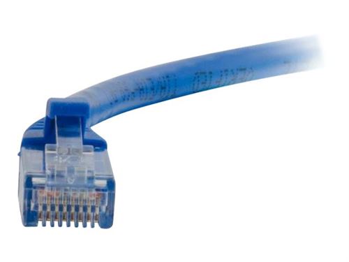 C2G Cat6 Booted Unshielded (UTP) Network Patch Cable - cordon de raccordement - 30 cm - bleu