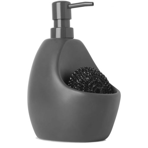 Umbra - Distributeur à savon et porte éponge 2 en 1 Gris
