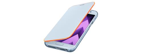 Etui Flip Cover Samsung Neon Bleu pour Galaxy A3 2017