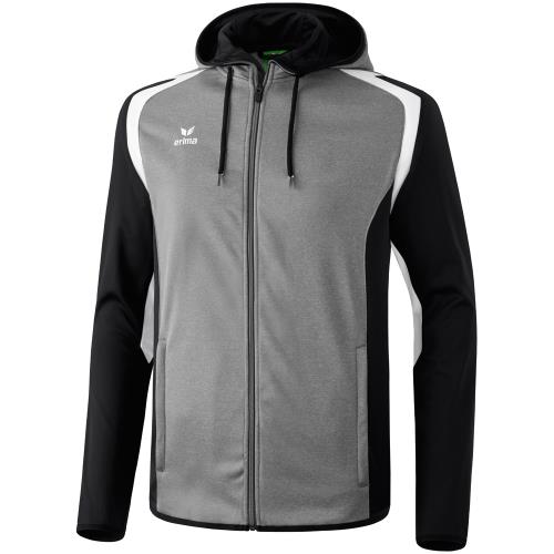 Erima - Veste d'entraînement à capuche Erima Razor 2.0 - 3XL - gris chiné/noir/blanc