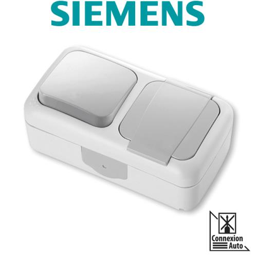 Siemens - Étanche VV + Prise 2P+T gris SIEMENS